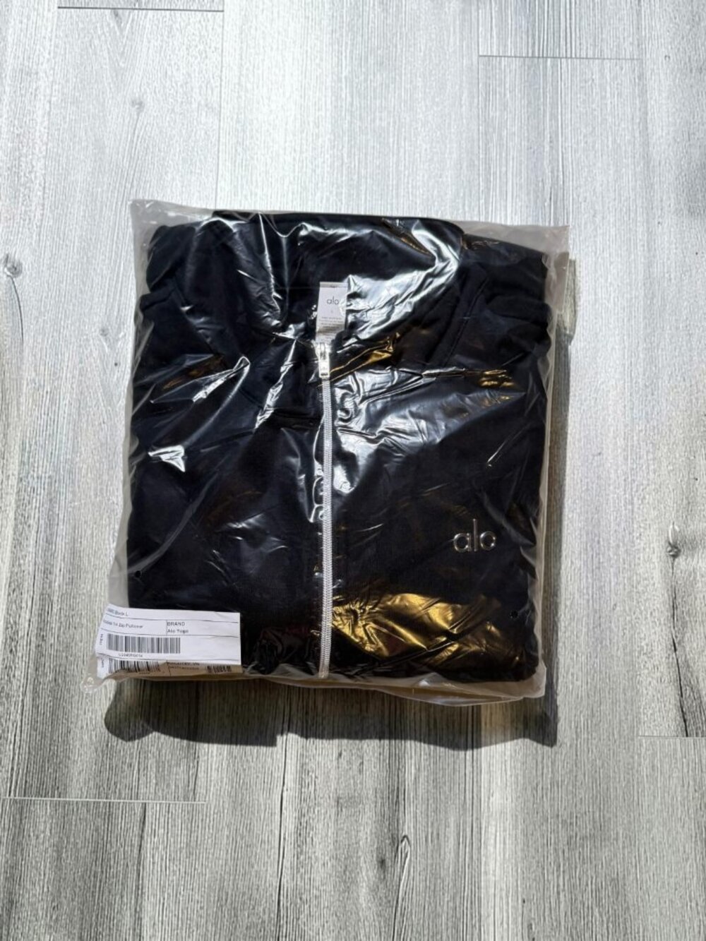 Alo Yoga Accolade Quarter Zip Pullover - Black NWT MSRP $148 Size Large - Picture 3 of 6